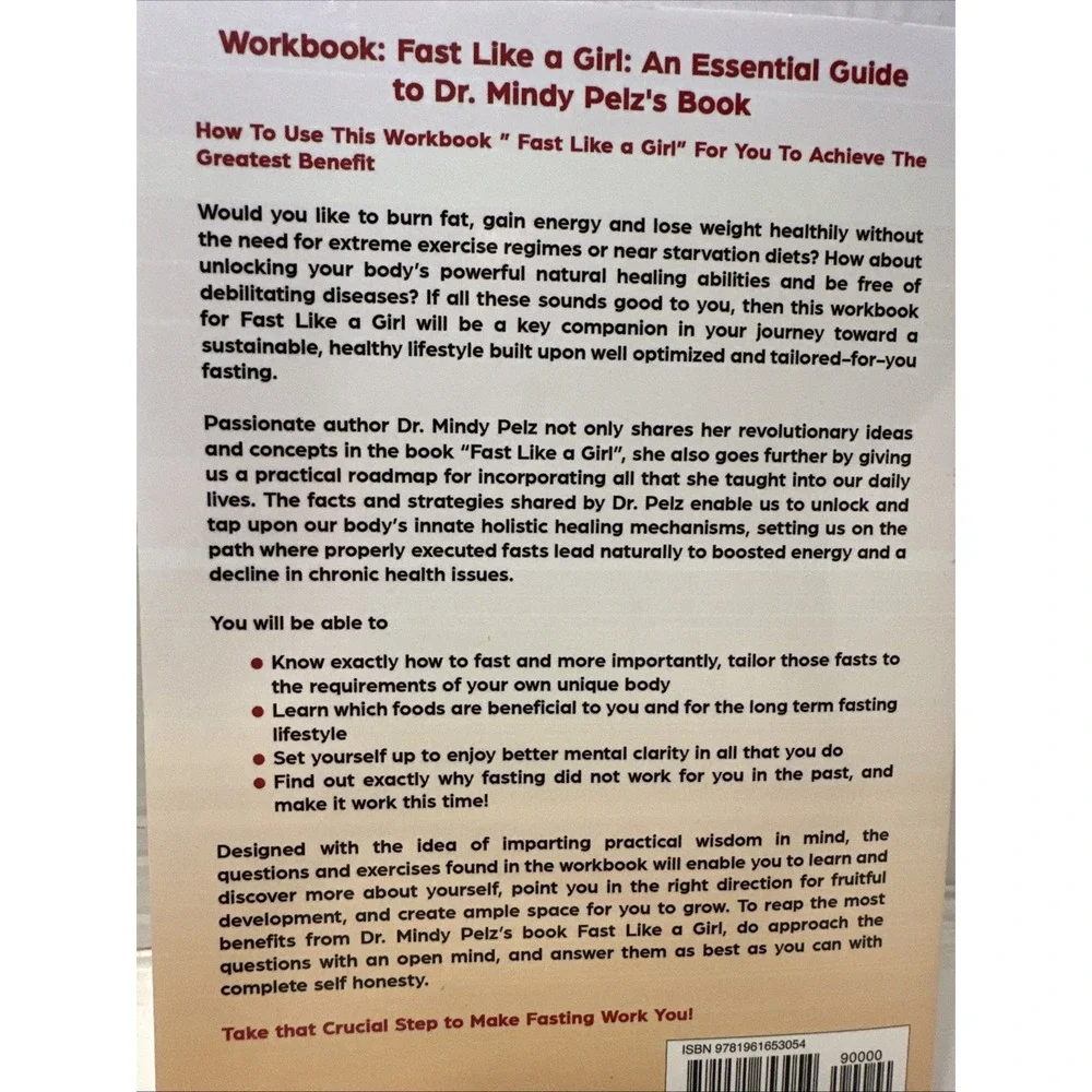 Workbook: Fast Like a Girl: An Essential Guide to Dr Mindy - VERY GOOD Paperback